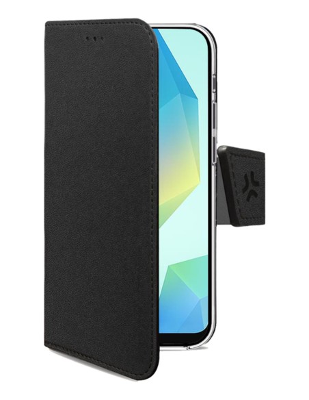 WALLY funda para teléfono móvil 17 cm (6.7") Funda cartera Negro