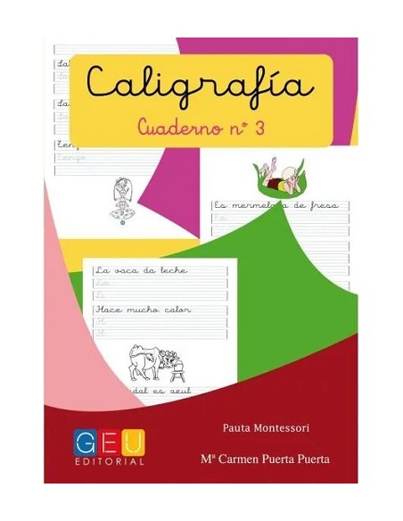 Caligrafia pauta montessori