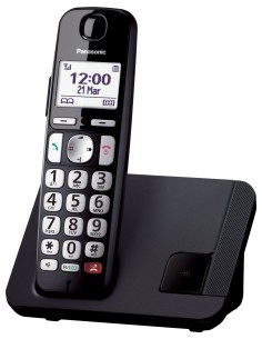KX-TGE250 Teléfono DECT Identificador de llamadas Negro