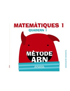 quadern matematiques 1 ABN infantil 3 anys VALENCIA