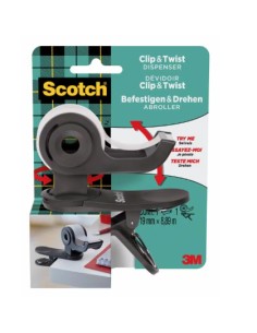 C19-CLIP-CG-EMEA cinta adhesiva Metal, Plástico Gris