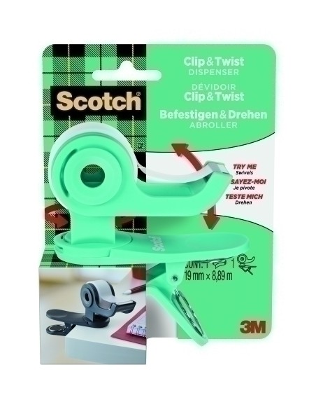 PORTARROLLOS SCOTCH C19 VD + CINTA MG - Pack de 16 unidades PORTARROLLOS SCOTCH C19 VD + CINTA MG - Pack de 16 unidades