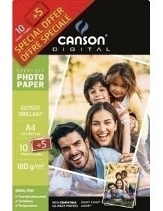 P.INKJET CANSON FOTO A4 180g 10+5h GLOS.