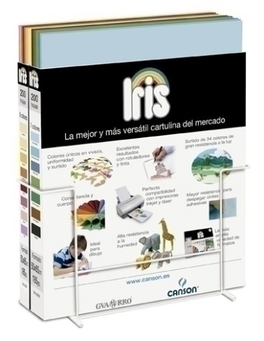 CARTULINA 50x65 IRIS Cj.2x200 SIN SOPORT