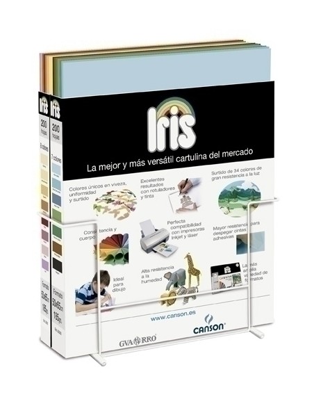 CARTULINA 50x65 IRIS Cj.2x200 SIN SOPORT