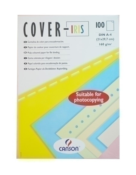 T.ENC.COVER-IRIS A4 CARTUL.BLANCO C/100