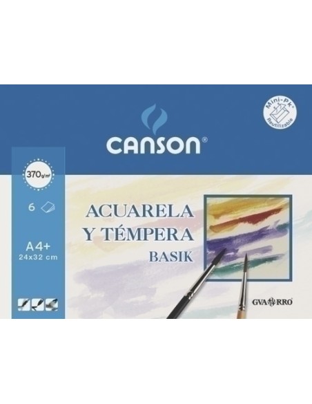 LAMINA G-C ACUARELA BASIK M.PK 6 A4