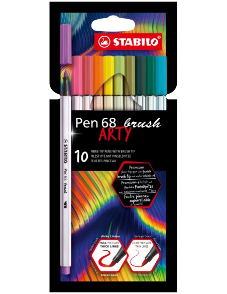 Pen 68 brush ARTY rotulador Colores surtidos 10 pieza(s)