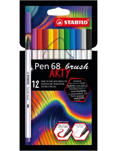 Pen 68 brush ARTY rotulador Colores surtidos 12 pieza(s)