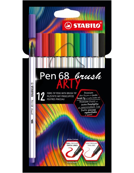 Pen 68 brush ARTY rotulador Colores surtidos 12 pieza(s)
