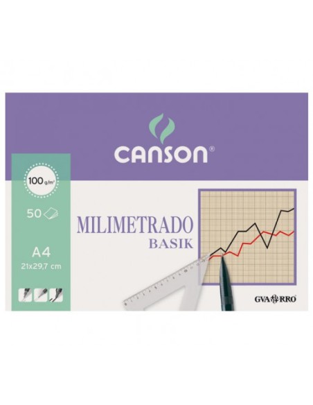 Milimetrado Basik Arte de papel 50 hojas