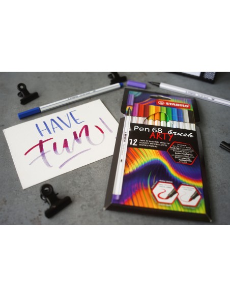 Pen 68 brush ARTY rotulador Colores surtidos 12 pieza(s)