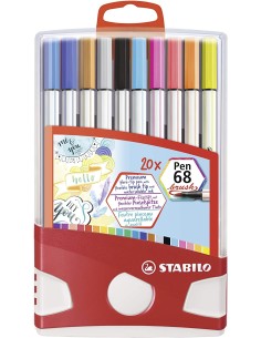 Pen 68 brush rotulador Multicolor 20 pieza(s)