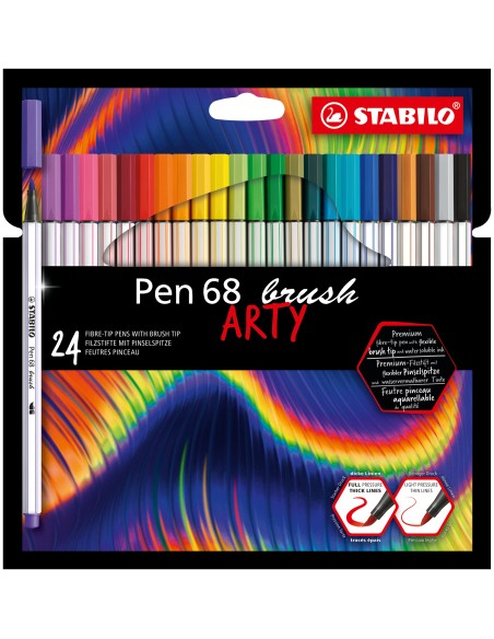 Pen 68 brush ARTY rotulador Colores surtidos 24 pieza(s)