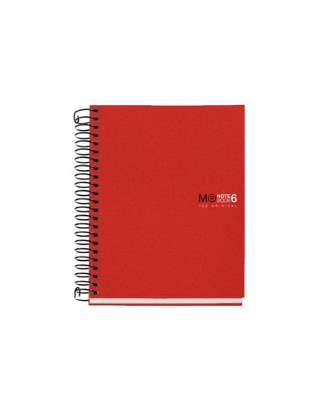 BLOC MR NB-6 mic.PP A6 150h CD.5 ROJO - Pack de 5 unidades
