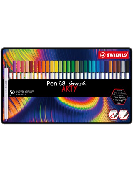 Pen 68 brush ARTY rotulador Multicolor 30 pieza(s)