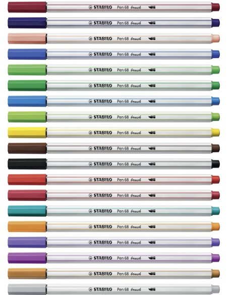 Pen 68 brush rotulador Azul 1 pieza(s)