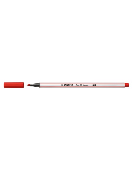 Pen 68 brush rotulador Medio Rojo 1 pieza(s)
