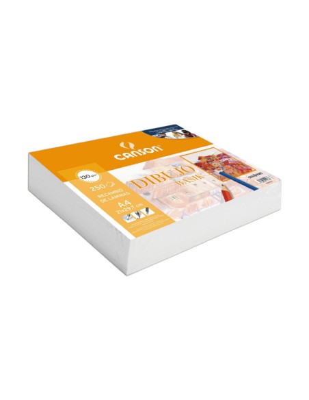 PACK 250H CANSON BASIK 130G A4 RETRAC. LISO