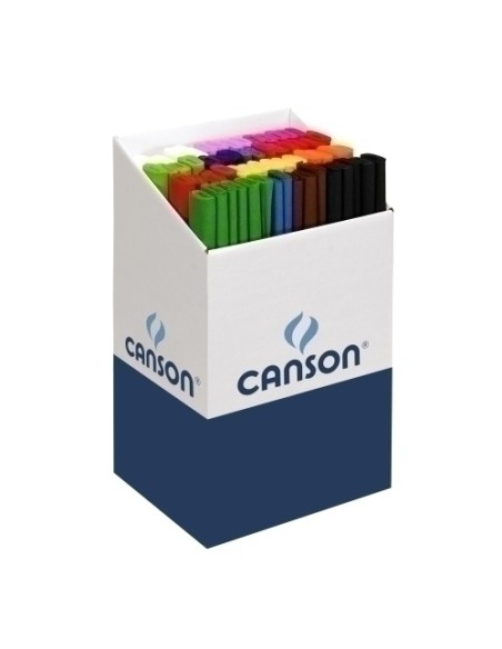 PAPEL CREPE CANSON 40g 0,5x2,5  EXP.60 V