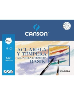 MINIPACK PROMO 24X32 6H ACUARELA BASIK 370G 20% HOJAS GRATIS GUARRO CANSON C400110488