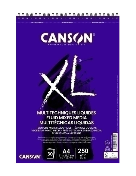 BLOCK DIB.G-C XL MIX MEDIA (esp) A4 30h - Pack de 5 unidades