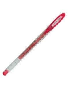 C 12 BOLIGRAFO UNI BALL SIGNO SPARKLING 1MM ROJO PURPURINA