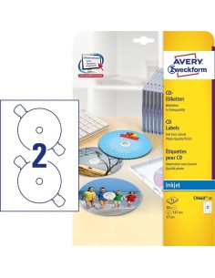 C9660-25 etiqueta autoadhesiva Alrededor Permanente Blanco