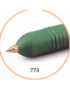 Bote 25 punzones picado punta gruesa de laton cuerpo plastico