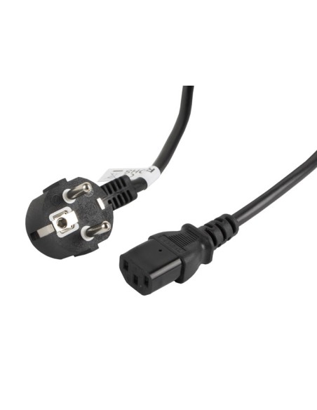 CA-C13C-11CC-0030-BK cable de transmisión Negro 3 m C13 acoplador CEE7/7