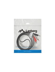 CA-MJRC-10CC-0015-BK cable de audio 1,5 m 3,5mm 2 x RCA Negro