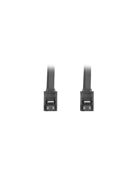 CA-SASA-14CU-0050-BK cable de SATA 0,5 m SATA 7-pin Negro