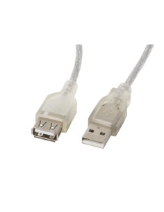 CA-USBE-12CC-0018-TR cable USB 1,8 m USB 2.0 USB A Transparente