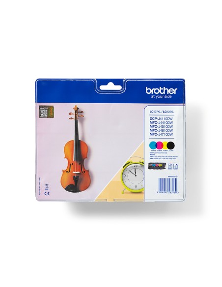 LC127XLVALBP cartucho de tinta 4 pieza(s) Original Negro, Cian, Magenta, Amarillo