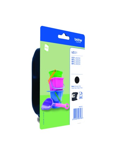 LC221BKBP cartucho de tinta 1 pieza(s) Original Rendimiento estándar Negro