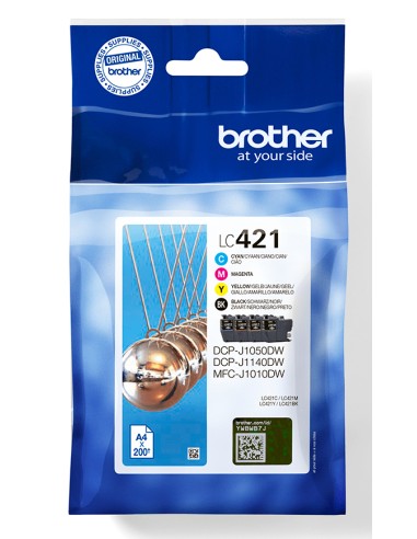 LC-421VAL PagePack 4 pieza(s) Original Rendimiento estándar Negro, Cian, Magenta, Amarillo