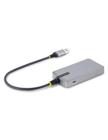 Hub USB de 3 Puertos USBA - USB 3.0 de 5Gbps - Alimentado por el Bus - Concentrador USB de 3 Puertos USB-A - Ladrón USB Portáti