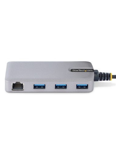 Hub USB de 3 Puertos USBA - USB 3.0 de 5Gbps - Alimentado por el Bus - Concentrador USB de 3 Puertos USB-A - Ladrón USB Portáti