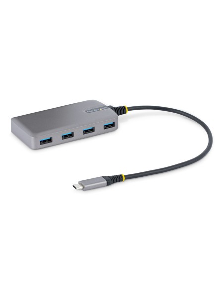 Hub USB de 4 Puertos USBA - USB 3.0 de 5Gbps - Alimentado por el Bus - Concentrador USB-C de 4 Puertos USB-A con Alimentación O