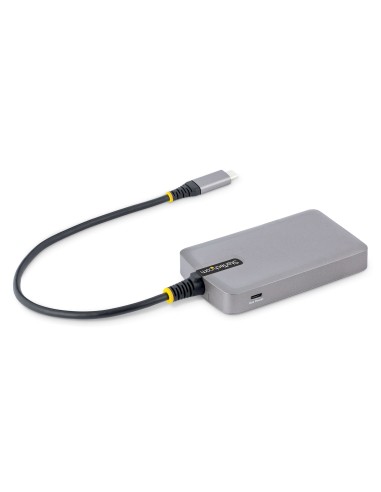 Hub USB de 4 Puertos USBA - USB 3.0 de 5Gbps - Alimentado por el Bus - Concentrador USB-C de 4 Puertos USB-A con Alimentación O