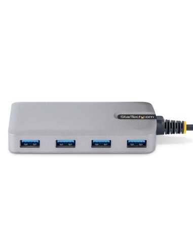 Hub USB de 4 Puertos USBA - USB 3.0 de 5Gbps - Alimentado por el Bus - Concentrador USB-C de 4 Puertos USB-A con Alimentación O