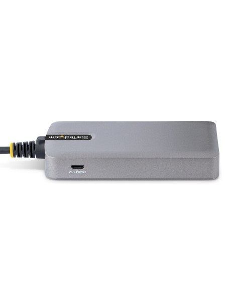 Hub USB de 4 Puertos USBA - USB 3.0 de 5Gbps - Alimentado por el Bus - Concentrador USB-C de 4 Puertos USB-A con Alimentación O