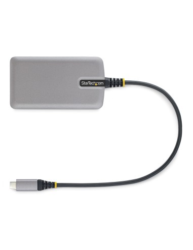 Hub USB de 4 Puertos USBA - USB 3.0 de 5Gbps - Alimentado por el Bus - Concentrador USB-C de 4 Puertos USB-A con Alimentación O
