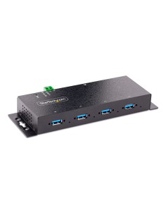 Hub Industrial USB 3.0 de 5Gbps de 4 Puertos - Concentrador USB con Protección de Picos y Descargas ESD - Ladrón USB-A de Monta