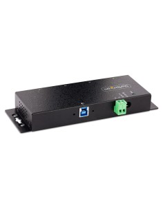 Hub Industrial USB 3.0 de 5Gbps de 4 Puertos - Concentrador USB con Protección de Picos y Descargas ESD - Ladrón USB-A de Monta 2