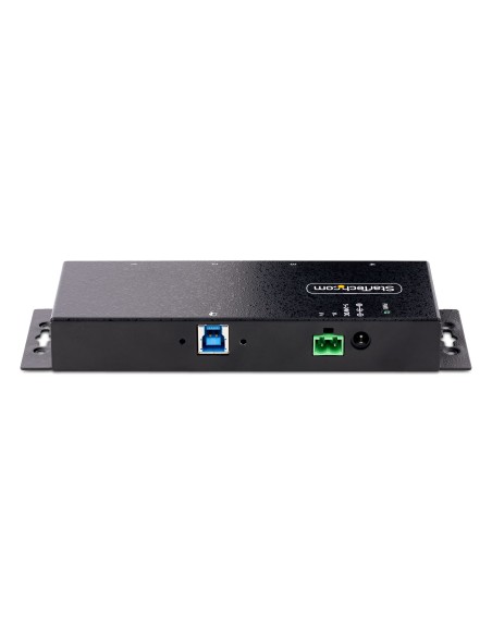 Hub Industrial USB 3.0 de 5Gbps de 4 Puertos - Concentrador USB con Protección de Picos y Descargas ESD - Ladrón USB-A de Monta