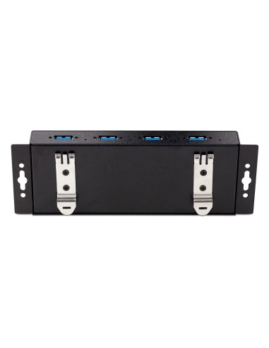 Hub Industrial USB 3.0 de 5Gbps de 4 Puertos - Concentrador USB con Protección de Picos y Descargas ESD - Ladrón USB-A de Monta