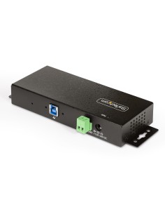 Hub USB Industrial de 7 Puertos Gestionado - Servicio Pesado - Caja de Metal - Protección ESD y Sobretensión - Montaje DIN, Par 2