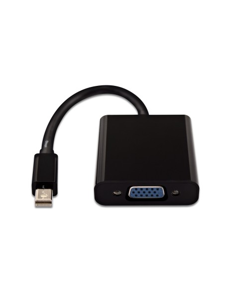 Adattatore video nero da Mini DisplayPort maschio a VGA femmina