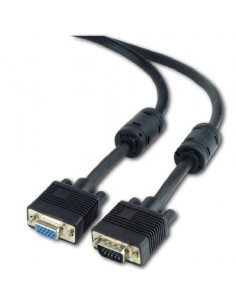 VGA M/F 1.8m cable VGA 1,8 m VGA (D-Sub) Negro
